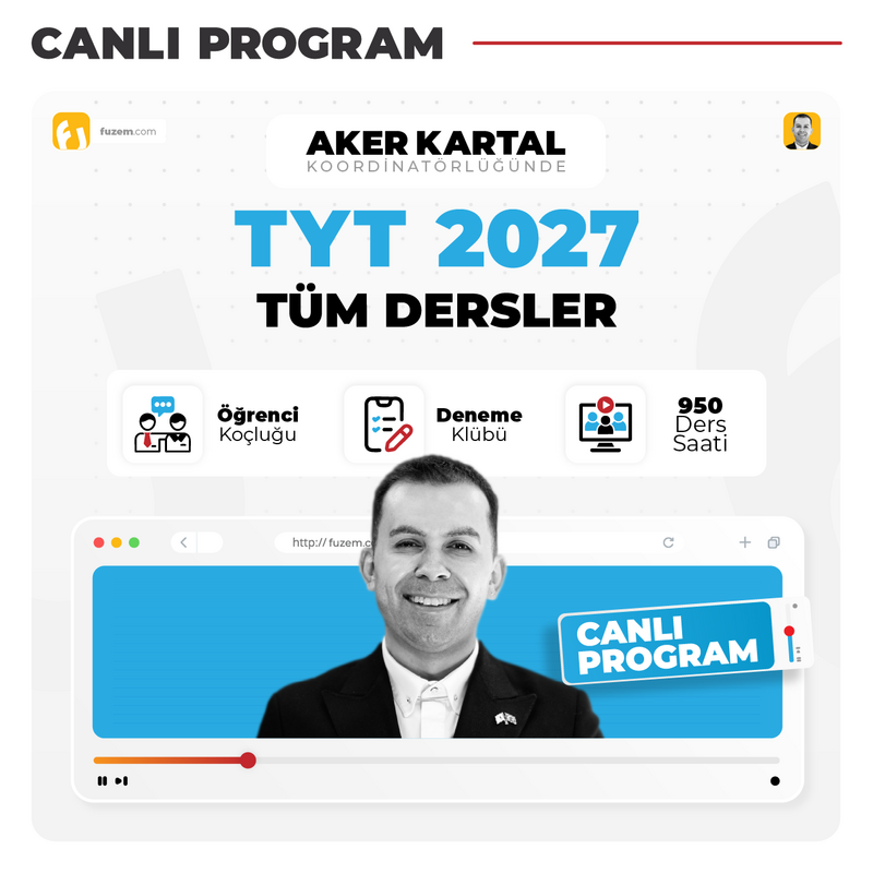 Farklı YKS - TYT Tüm Dersler 2027 | Canlı Program
