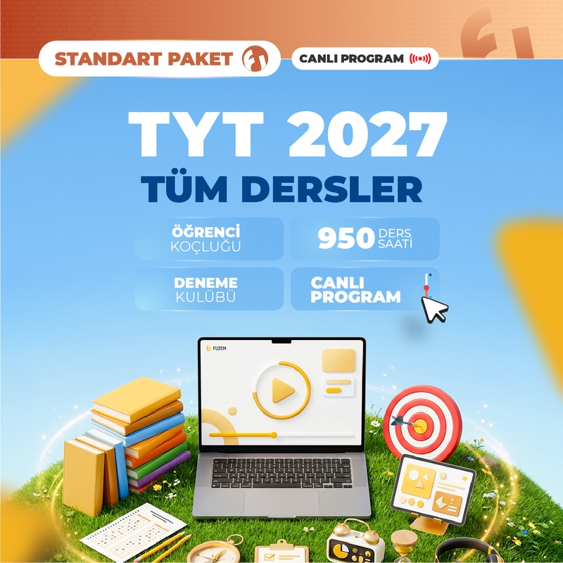Farklı YKS - TYT Tüm Dersler 2027 Standart Paket | Canlı Program