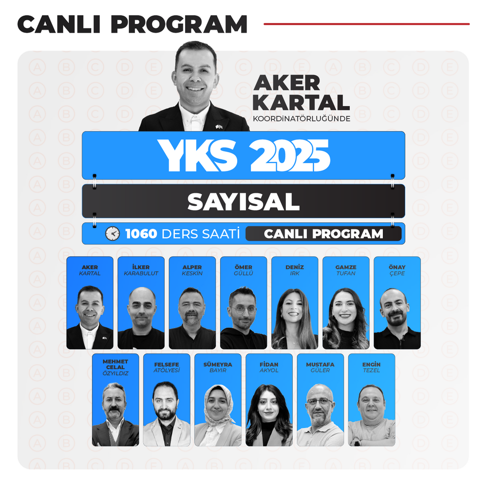 TYT Tüm Dersler + AYT Sayısal 2025 | Canlı Program