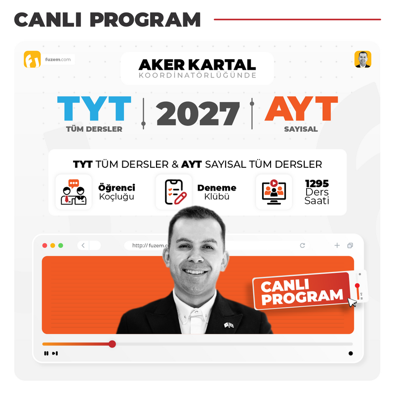 Farklı YKS - TYT Tüm Dersler + AYT Sayısal 2027 | Canlı Program