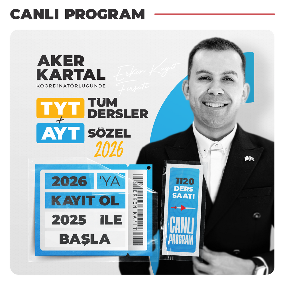 TYT Tüm Dersler + AYT Sözel 2026 | Canlı Program