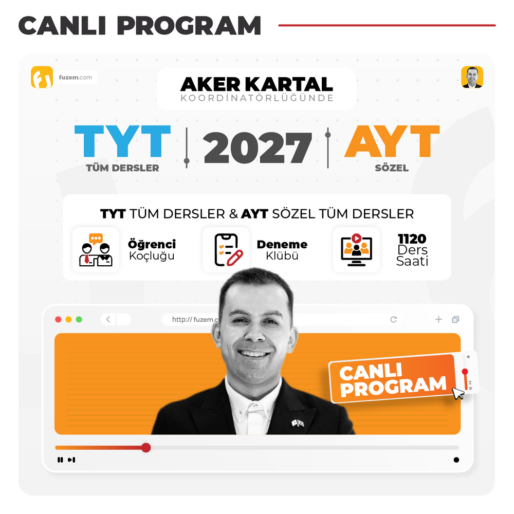 TYT Tüm Dersler + AYT Sözel 2027 | Canlı Program