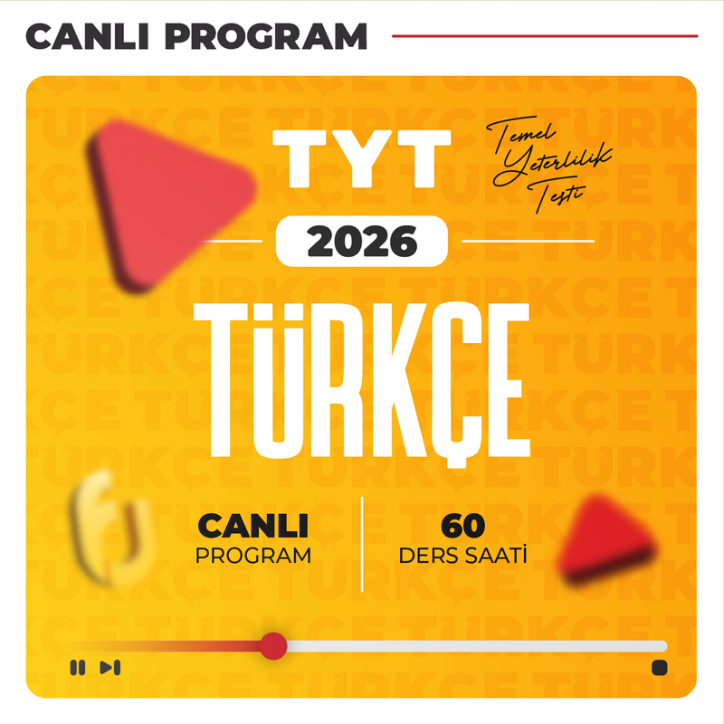 Farklı YKS - TYT Türkçe 2026 | Canlı Program