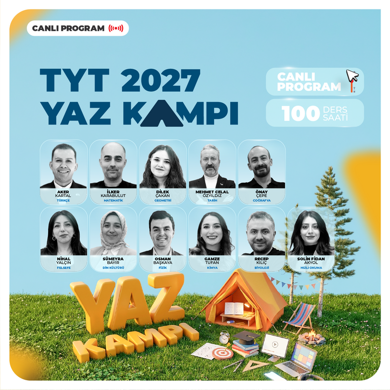 Farklı YKS - TYT Yaz Kampı 2027 | Canlı Program