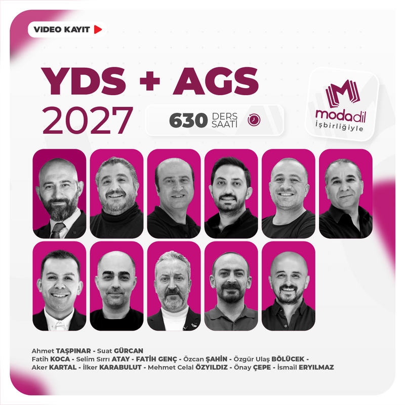 Farklı İngilizce - YDS 2027 İLKBAHAR + AGS 2027 | Video Kayıt