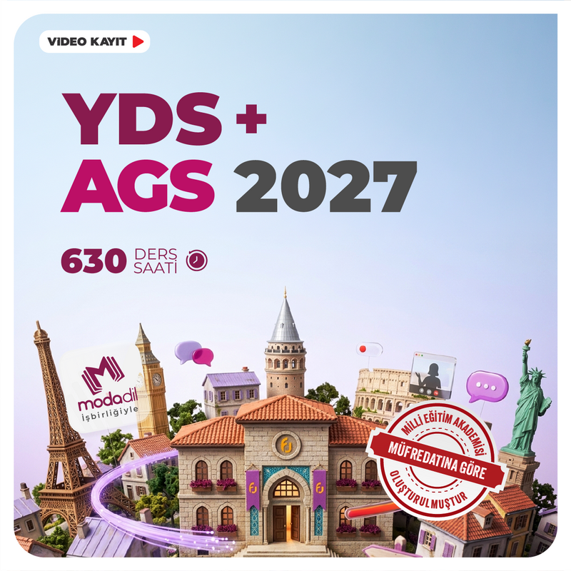 Farklı İngilizce - YDS 2027 İLKBAHAR + AGS 2027 | Video Kayıt