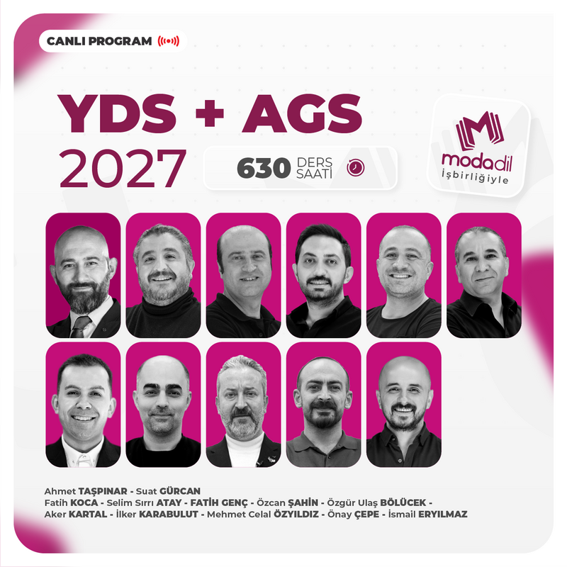 Farklı İngilizce - YDS + AGS 2027 | Canlı Program