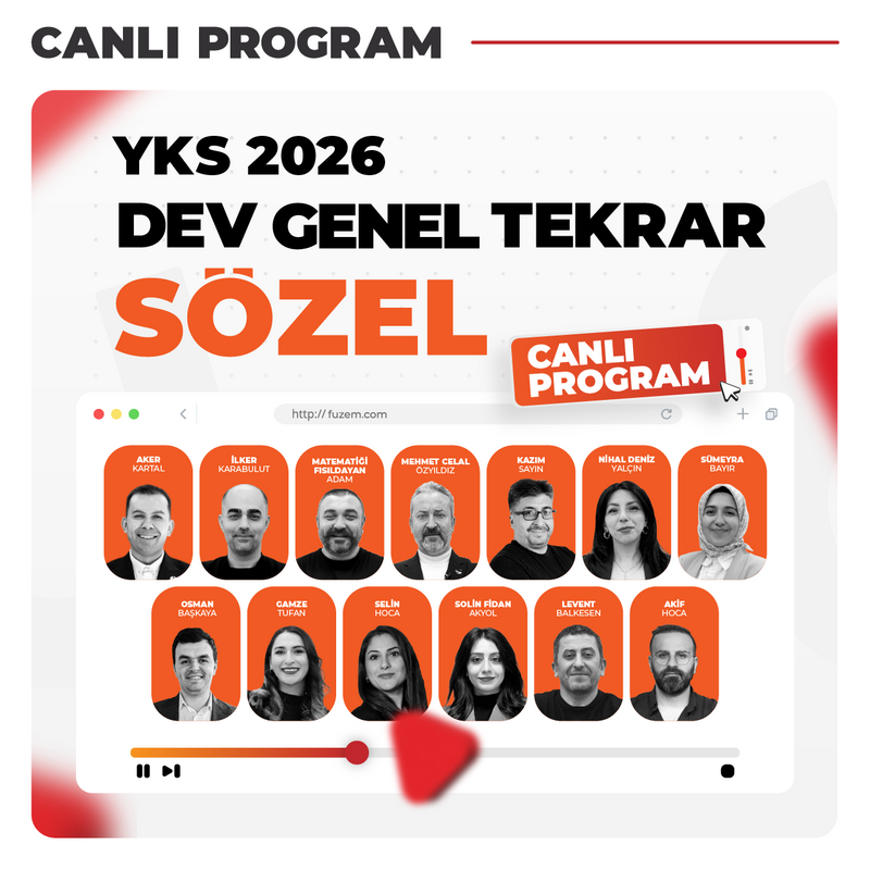Farklı YKS - YKS Sözel DEV Genel Tekrar 2026 | Canlı Program